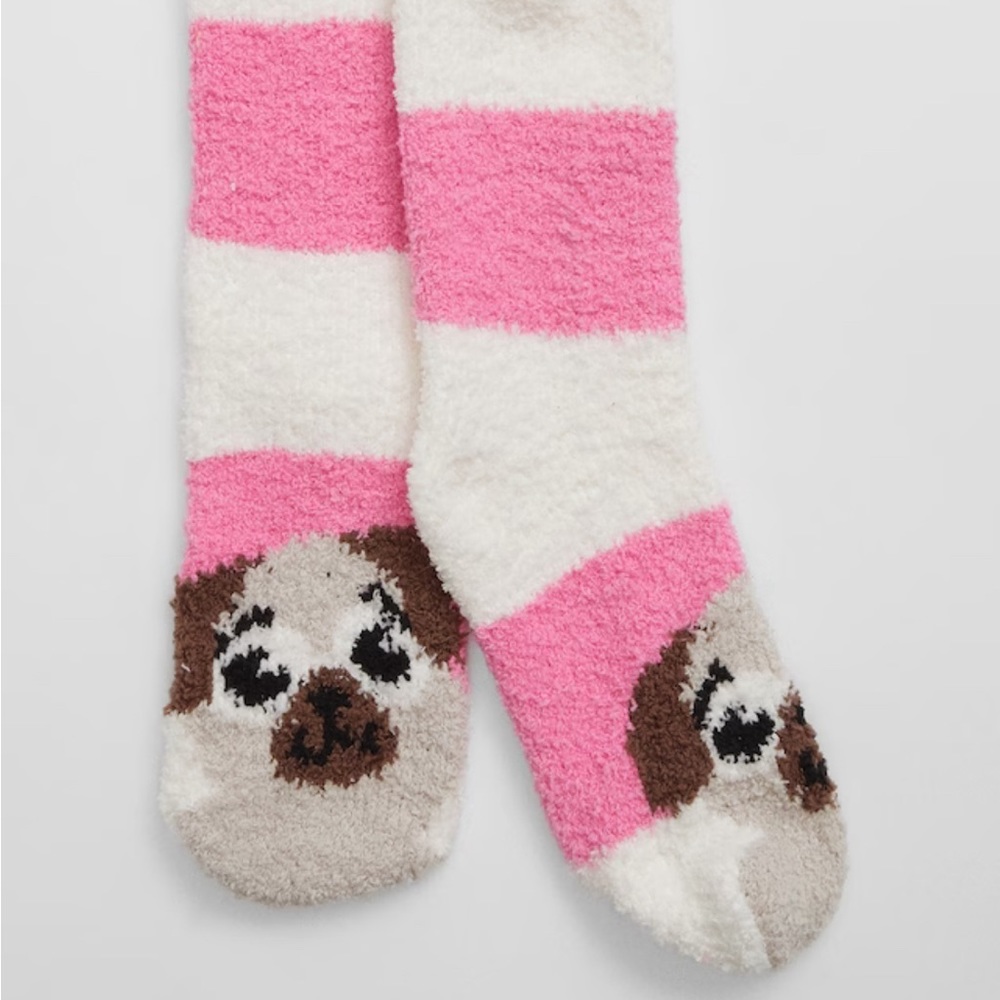 Pug Cozy Socks NWT